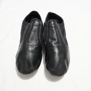 Capezio Leather Slip-On Jazz Shoes Wide Little Toddler Size 11.5